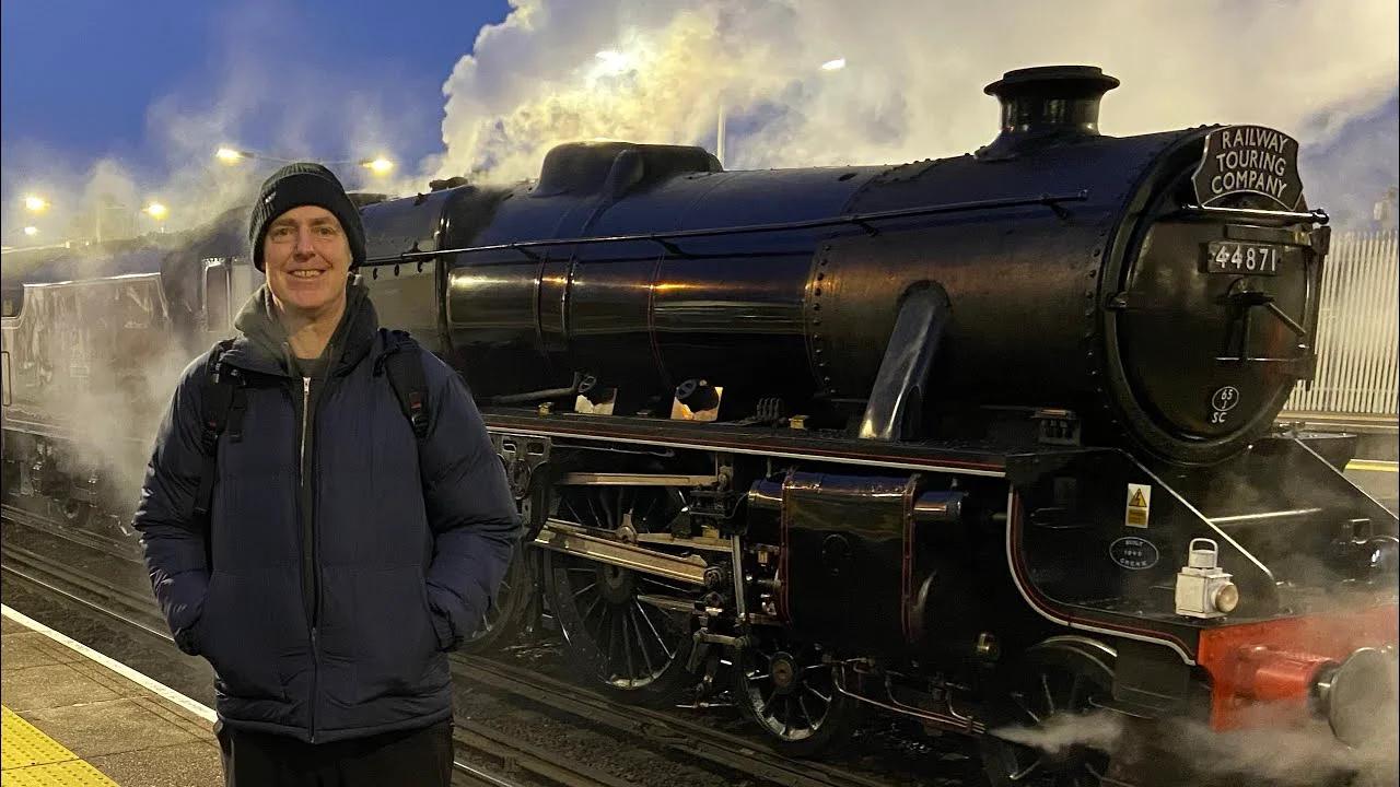 Steam Train At National Rail Mainline Station 2nd Dec 2023
