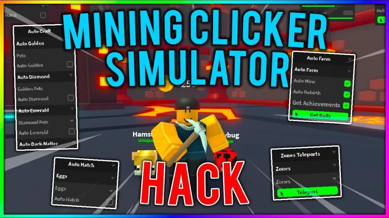 Roblox mining clicker simulator hack script inf coins op auto farm