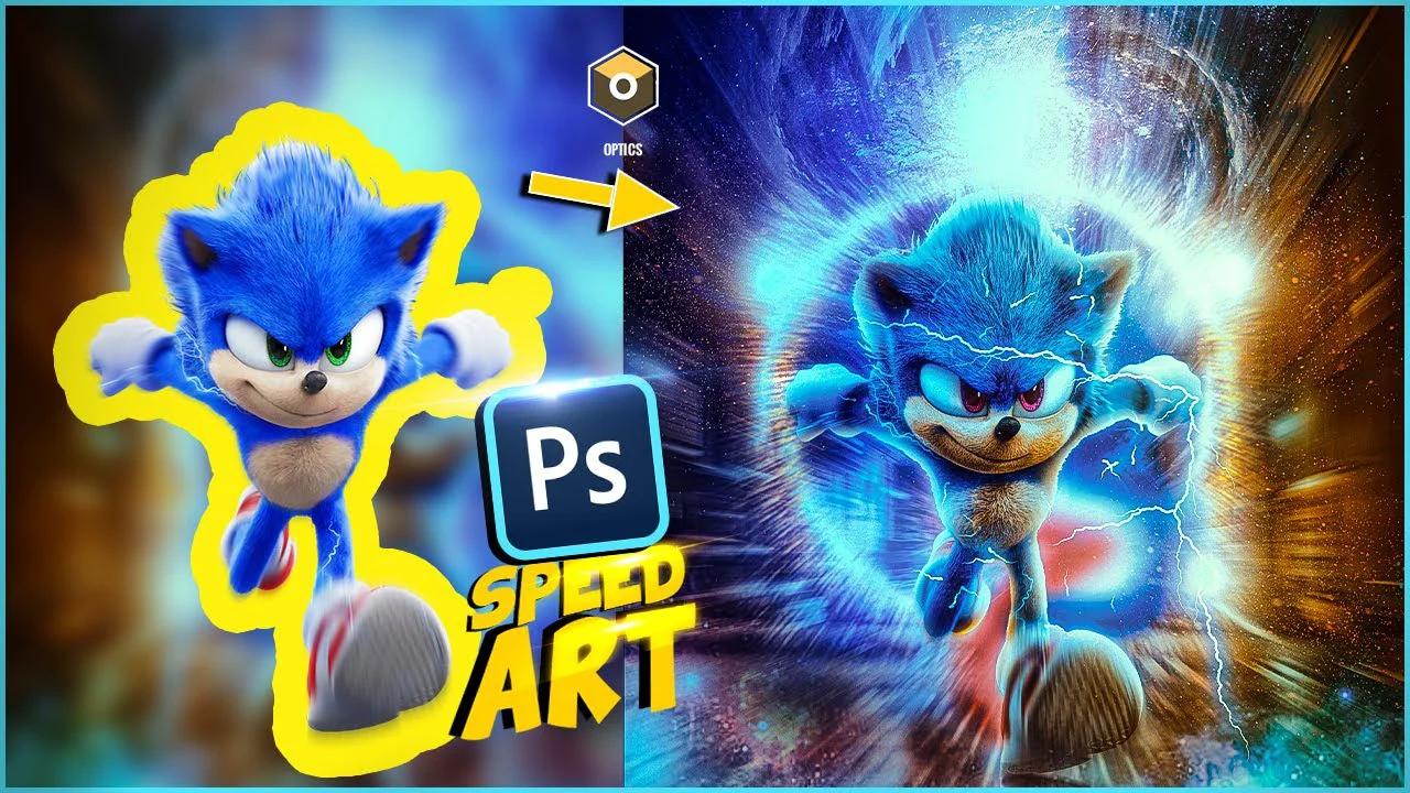 HOW i created the SONIC design in PHOTOSHOP. #photoshop #mrhires # ...