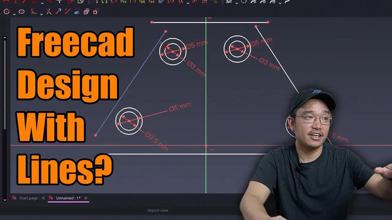 Learning Freecad, Using Lines To Make Designs