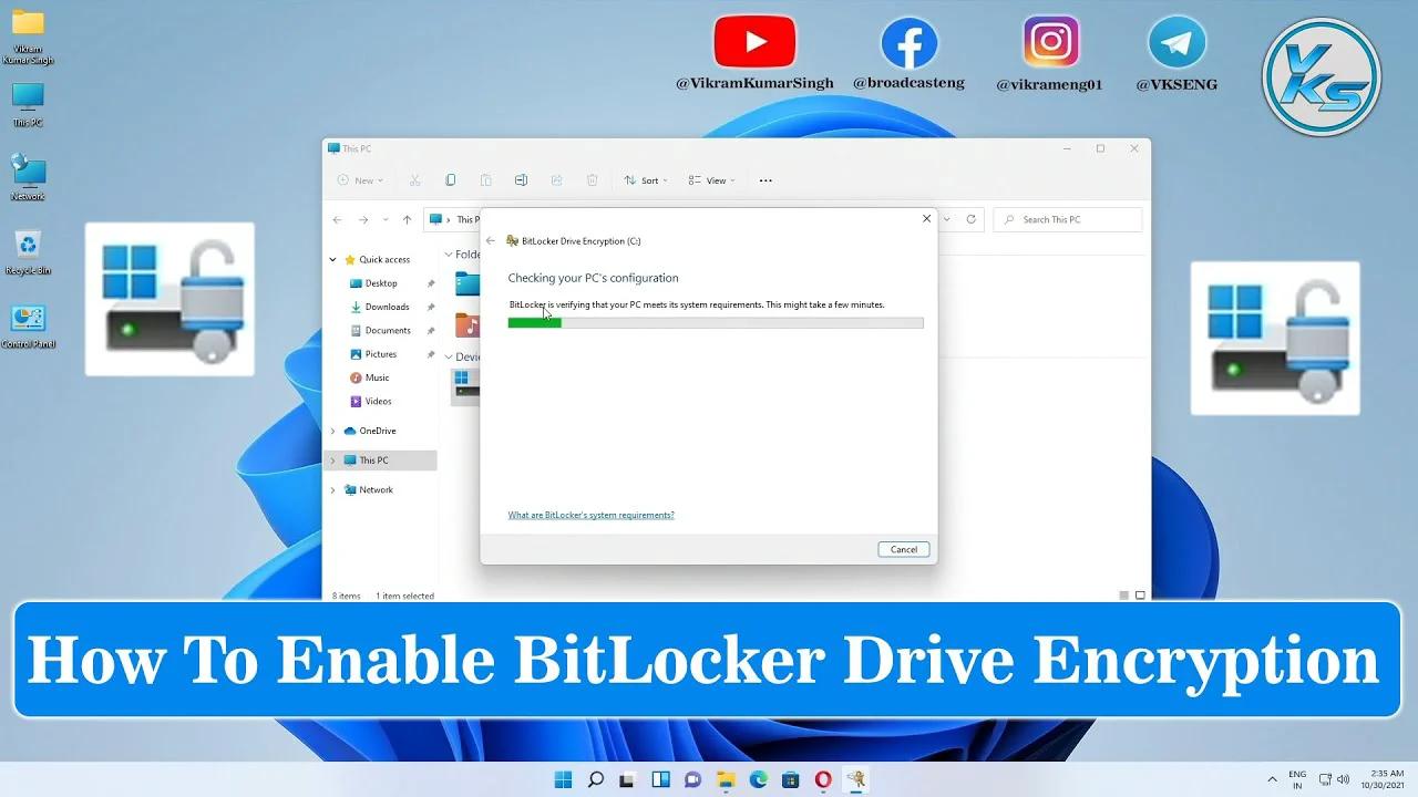How To Enable BitLocker Drive Encryption On Windows 11/10