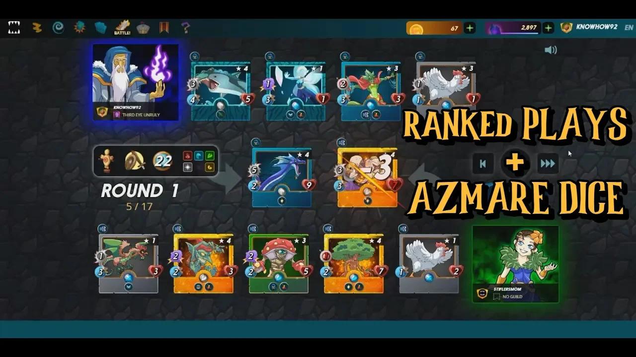 Splinterlands Journey #143 - Water Splinter Quest + AZMARE Dice Opening