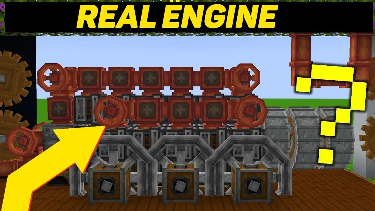 Create mod. A model of a real engine 1.16.5-1.18.2 (minecraft java edition)