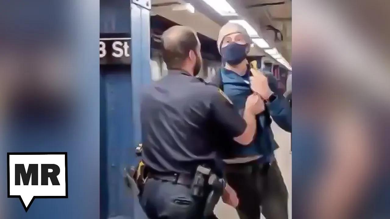 Unmasked NYPD Forcibly Remove Subway Rider After He Confronts Them