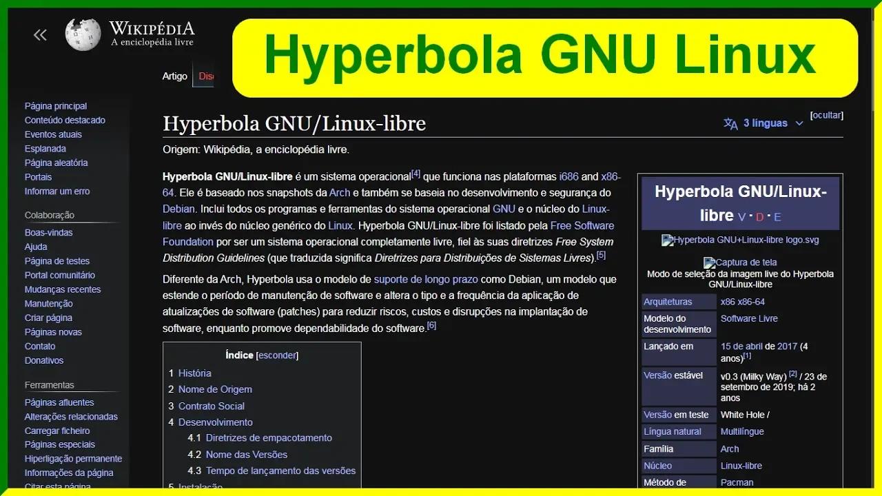 Hyperbola Linux Brasileiro derivado de instantâneos do Arch com ...