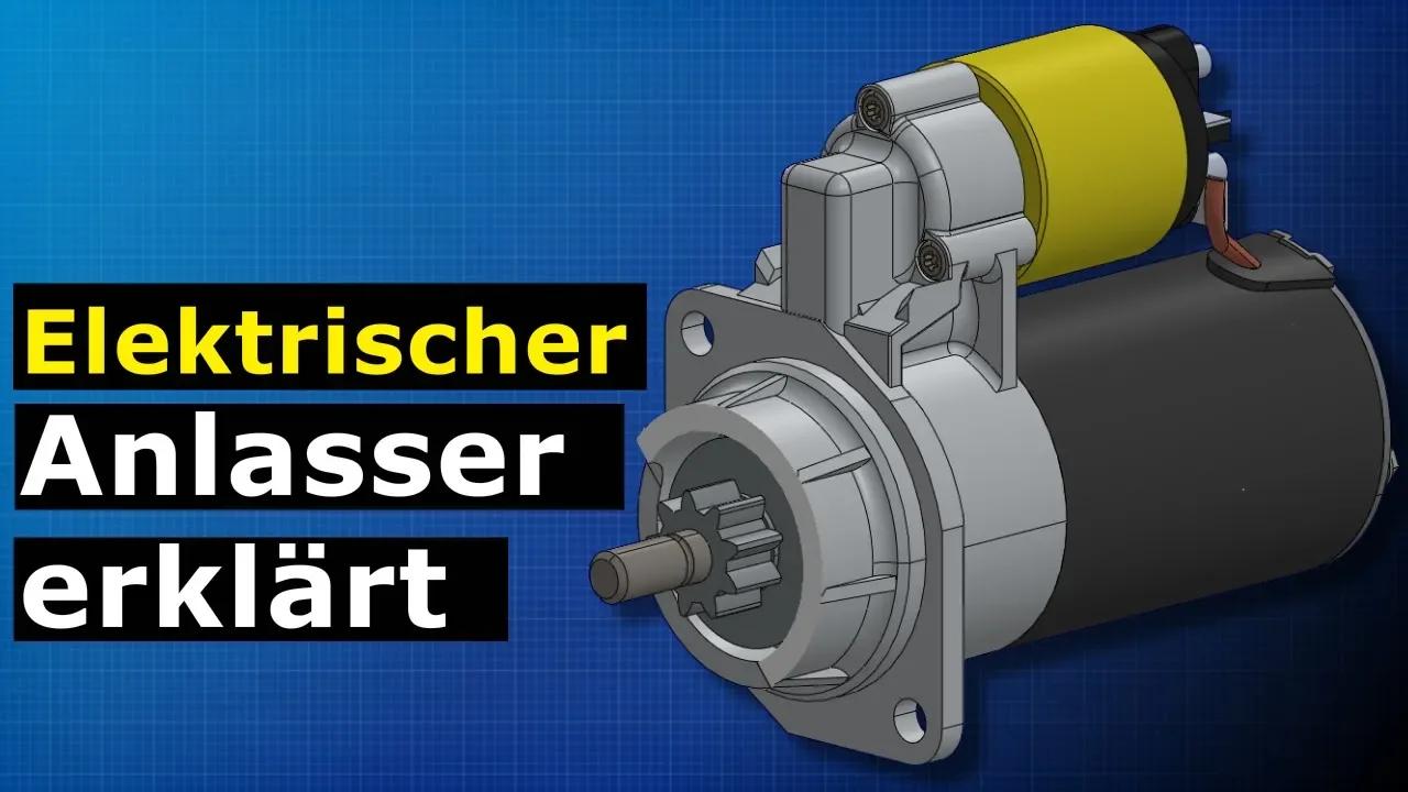 Der Anlasser Wie der elektrische AnlasserMotor im Autos funktioniert