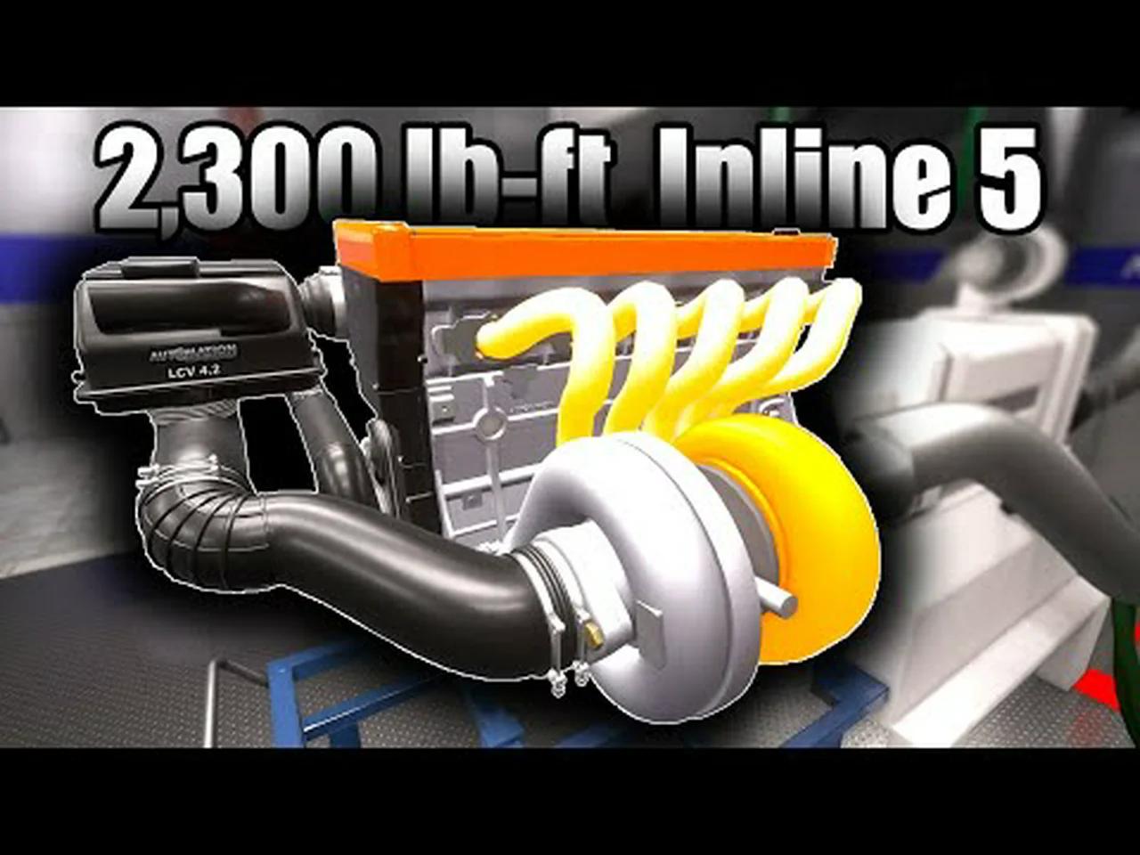 The Most Torque in an Inline 5 Engine Ever (LCV 4.2) | Automation The ...