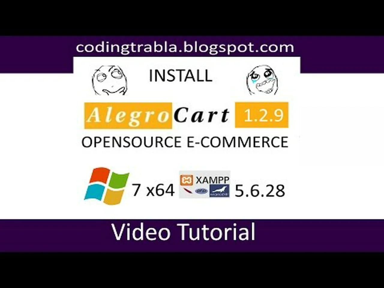 Install alegro cart 1 2 9 with xampp 5 6 28 on windows 7 localhost