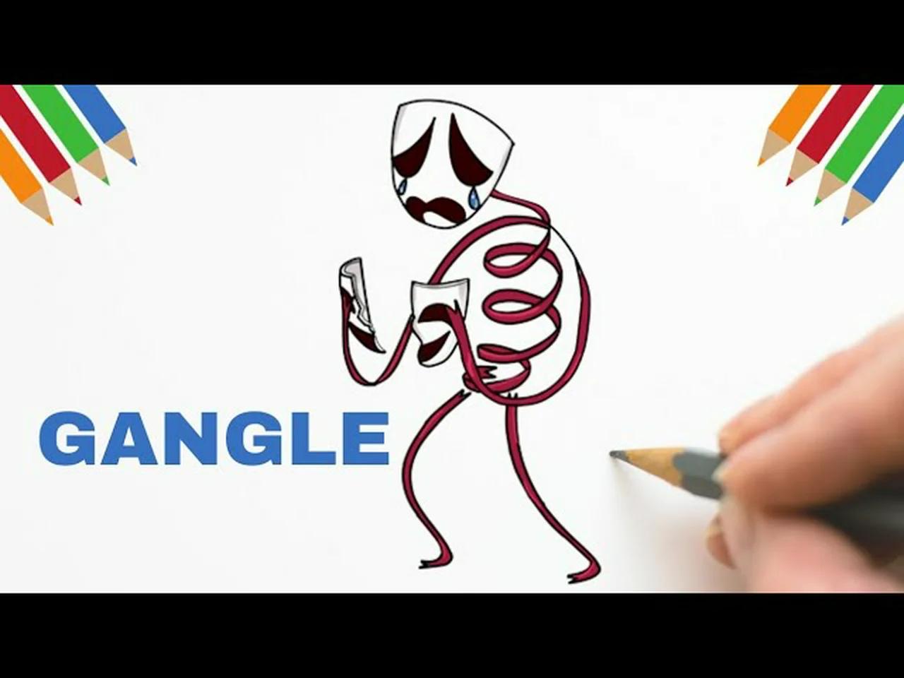 Como Desenhar GANGLE THE AMAZING DIGITAL CIRCUS #gangle # ...
