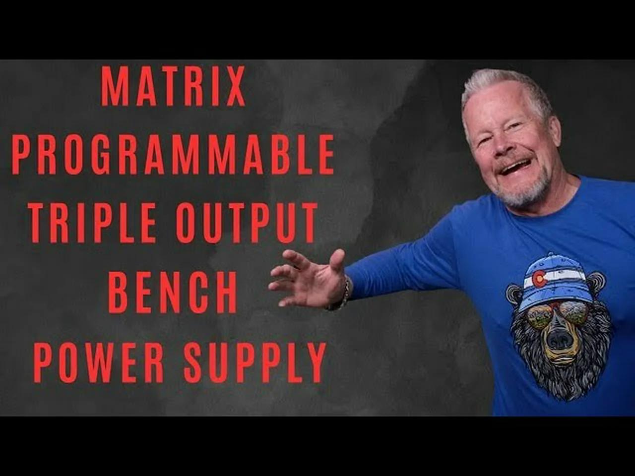 Matrix Programmable Triple Output Bench Power Supply MPS-3033X