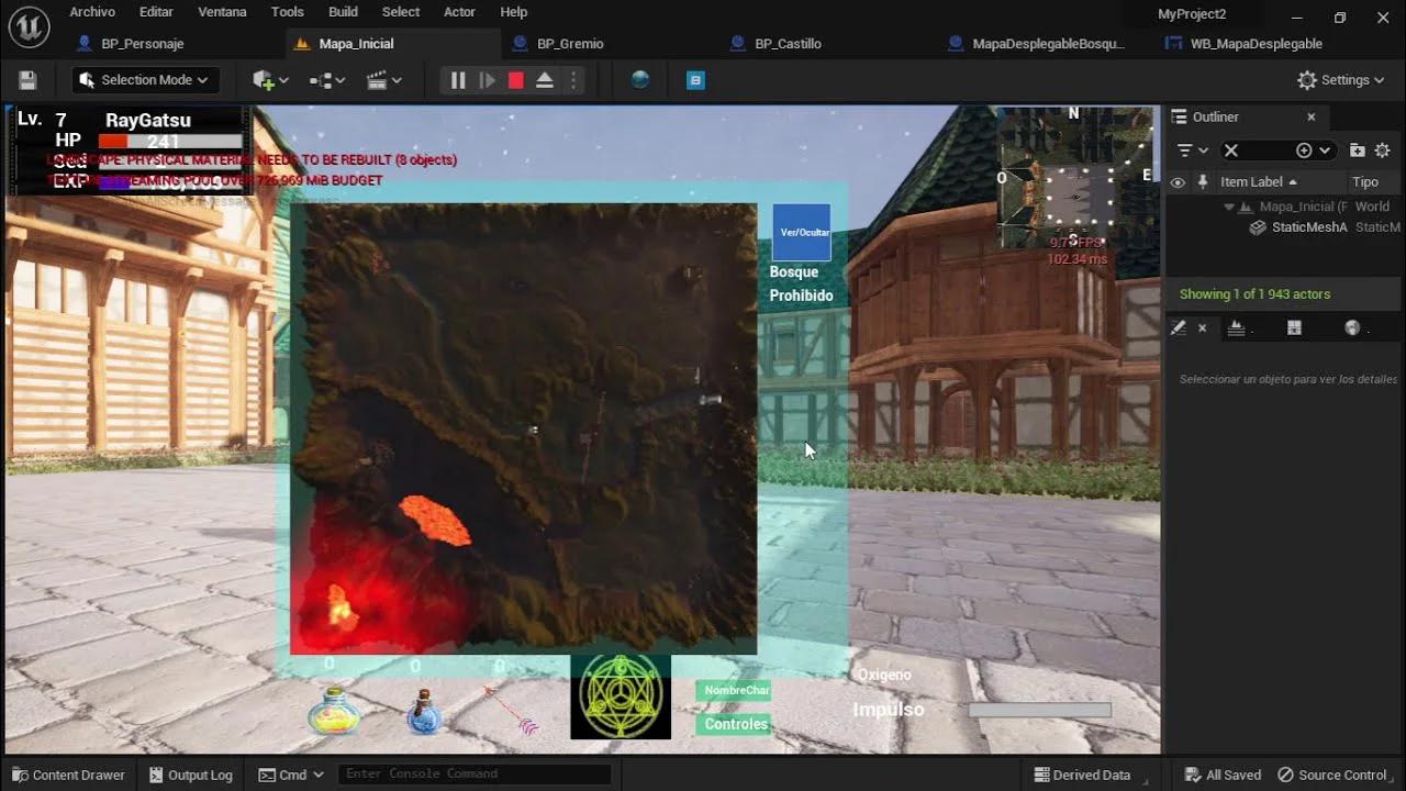 #44 Cómo Crear un Mapa Desplegable Realista parte 2 en Unreal Engine 5 ...