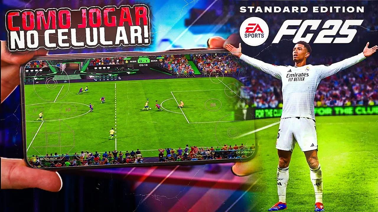 COMO JOGAR EA FC 25 PELO CELULAR - TESTEI O MODO RUSH e TÁ MUITO ...