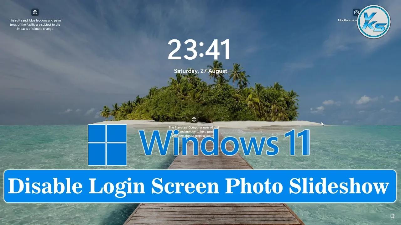 how to remove profile picture from windows 11 login screen