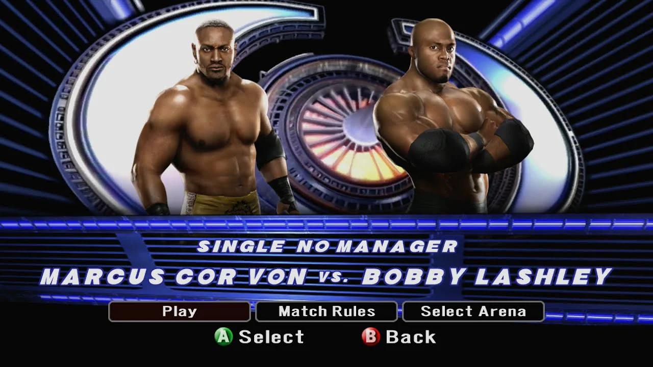 WWE SmackDown vs. Raw 2008 | Marcus Cor Von vs. Bobby Lashley