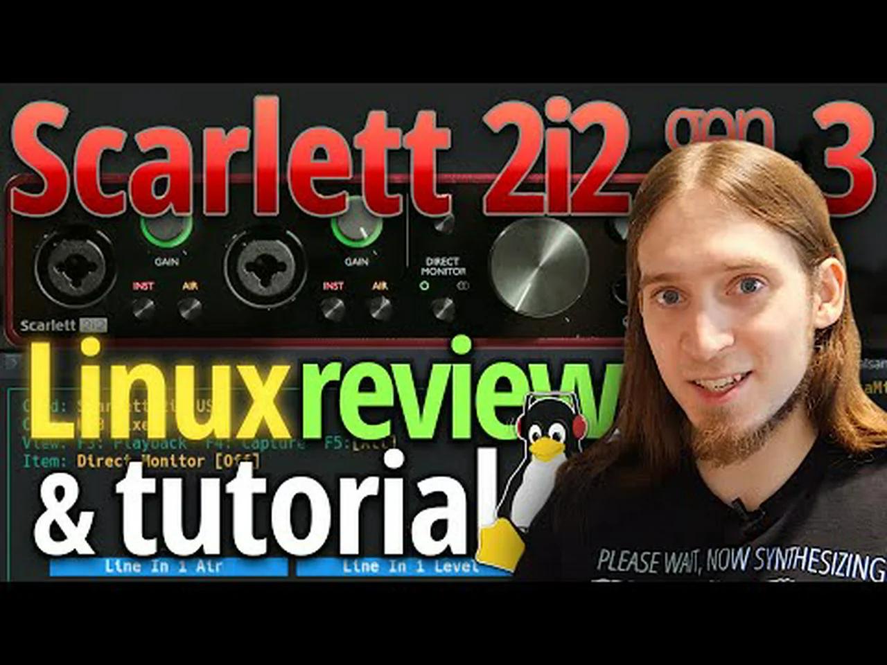 Focusrite Scarlett 2i2 3rd gen. on LINUX (Tutorial and Review)