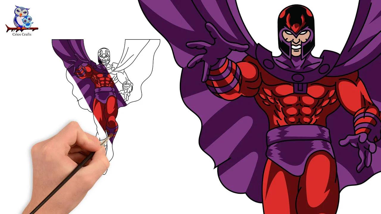 How to Draw Magneto X-Men - Step by Step