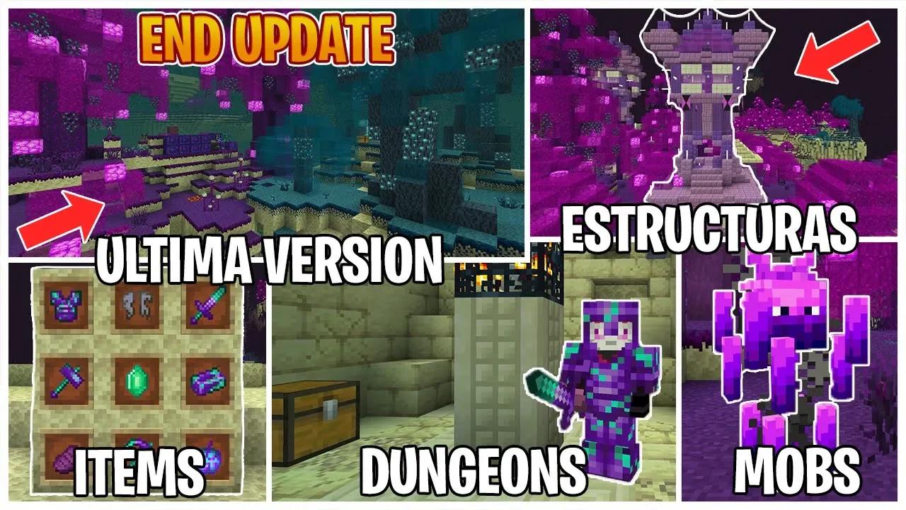END UPDATE Addon para Minecraft PE 1.19 - ESTRUCTURAS, MOBS, BIOMA ...