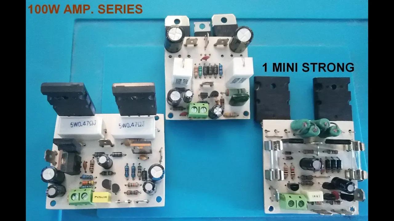 Mini Strong 100W RMS Amplifier Circuit New PCB