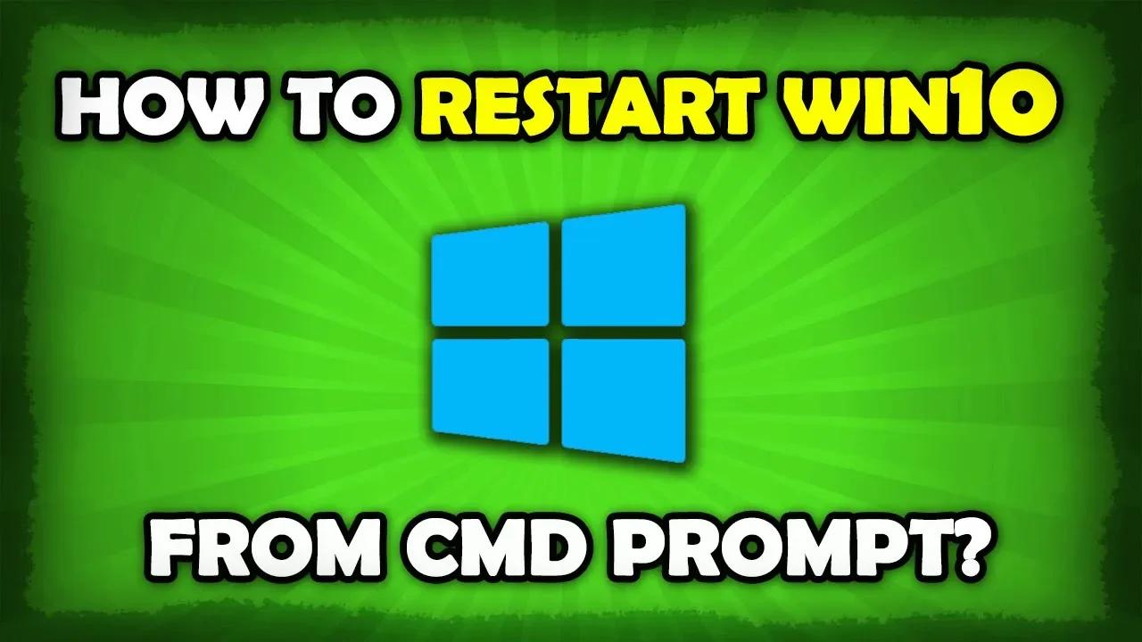 how to restart windows 10 from command prompt