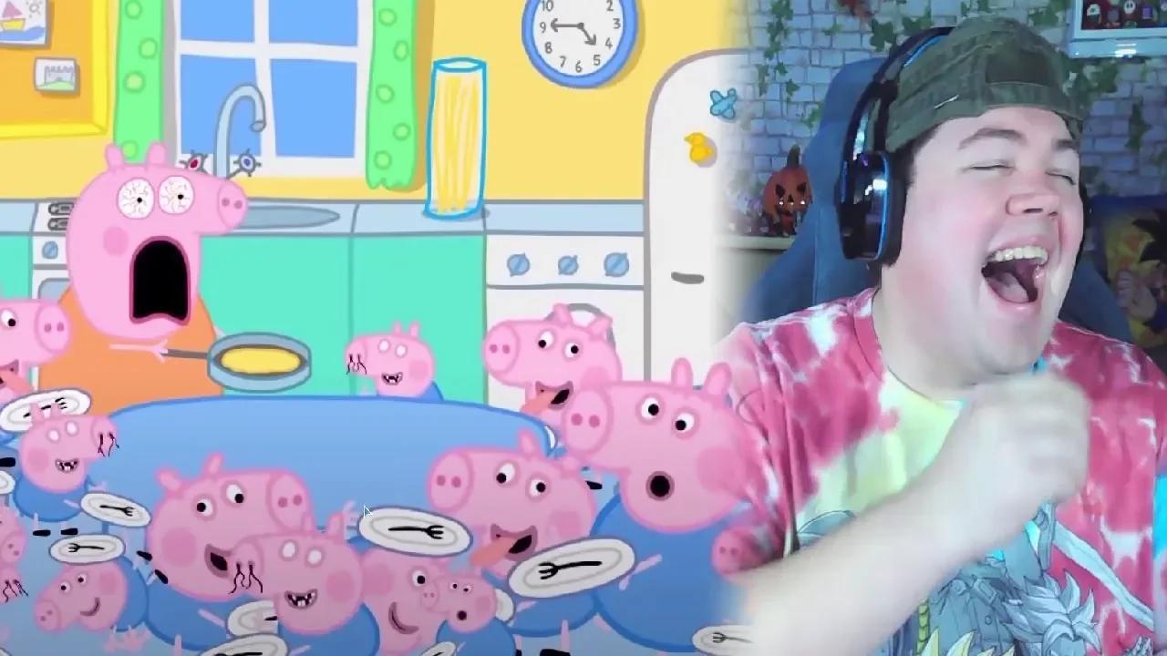 American Cup Song Peppa And Roblox Piggy Funny Animation REAKTION 7A2qZ0LPgRI