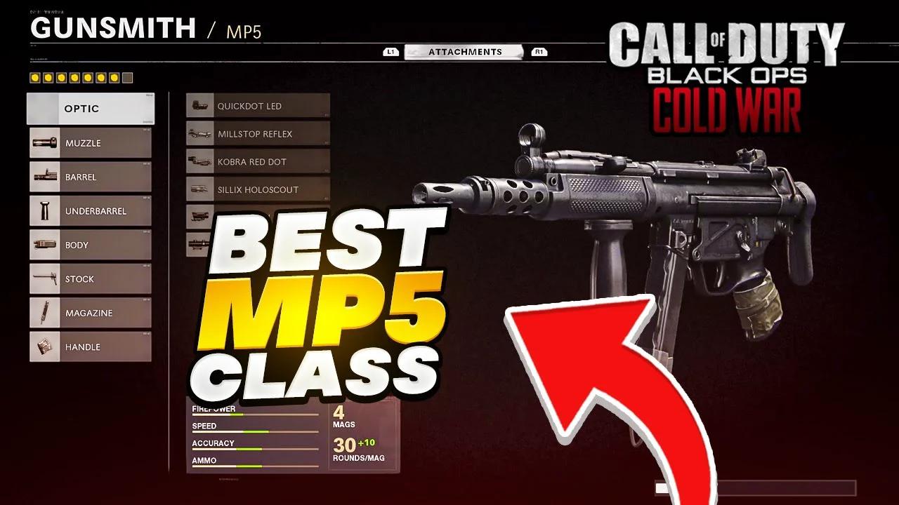 THE BEST "MP5 CLASS SETUP" IN COLD WAR.. (BEST CLASS SETUP) BLACK OPS COLD WAR GAMEPLAY