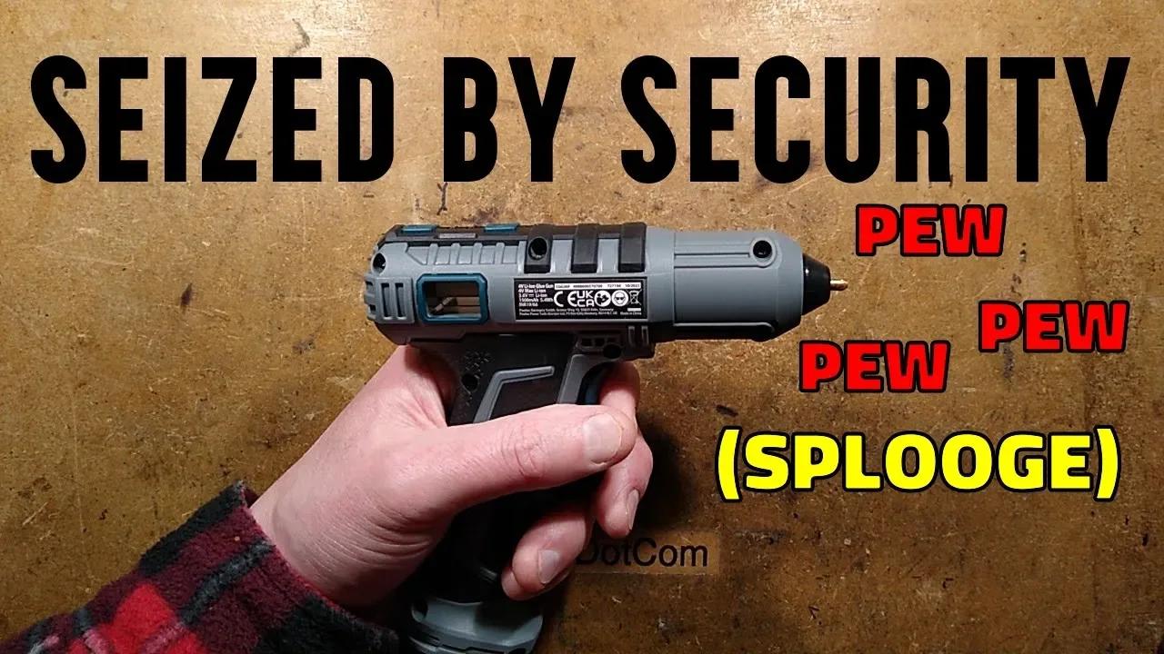 ALDI Ferrex cordless hot melt glue gun teardown