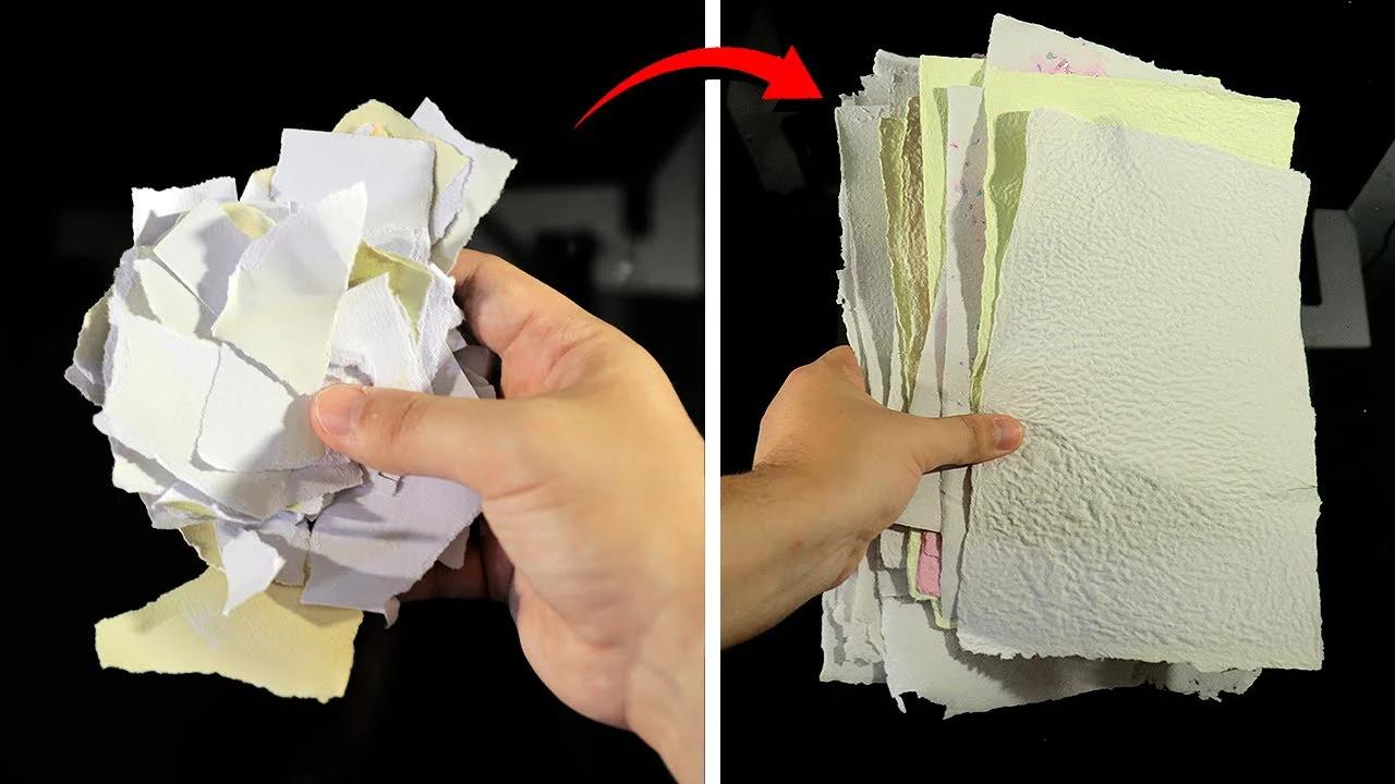 CÓMO HACER PAPEL CASERO RECICLADO CON EL MÉTODO TRADICIONAL