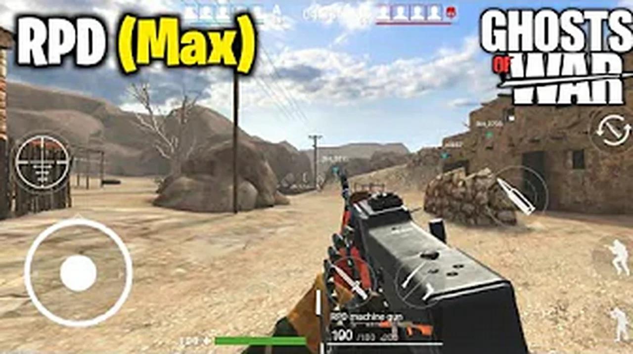 Ghosts of War Gameplay- RPD Machine Gun [Max]🔥 (Android/iOS)