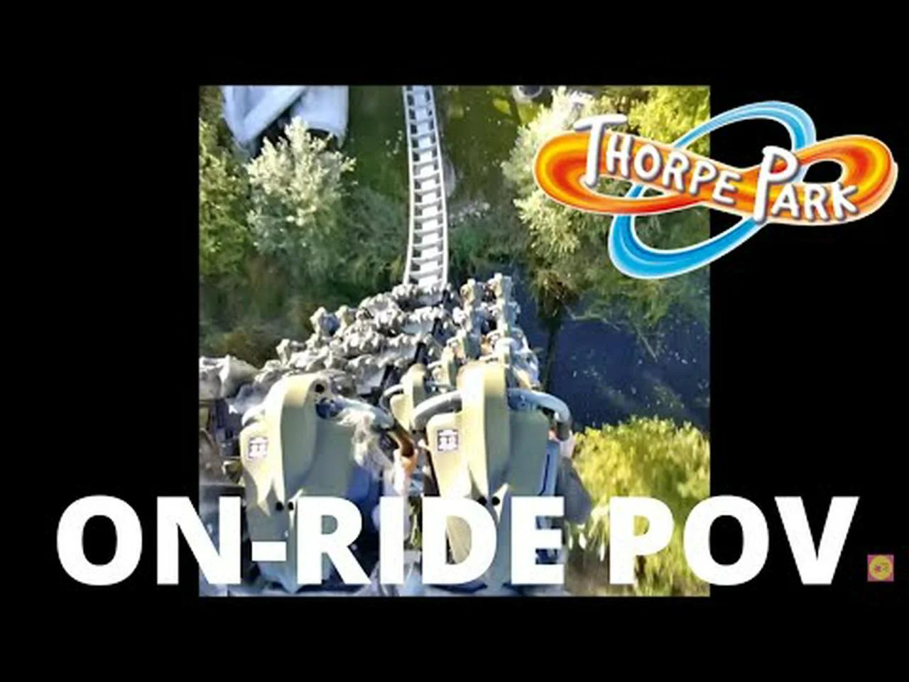 Thorpe Park - The Swarm Back Row On-Ride POV - Fright Nights October ...