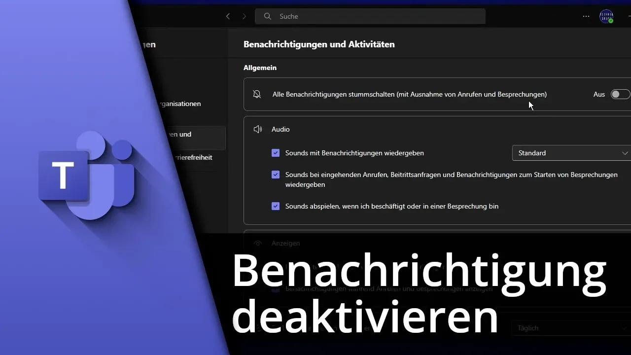 ms teams mail benachrichtigungen ausschalten