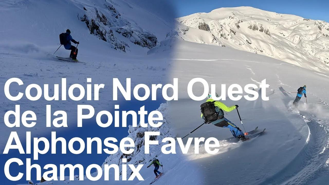Couloir Nord Ouest de la Pointe Alphonse Favre Aiguilles Rouges ...