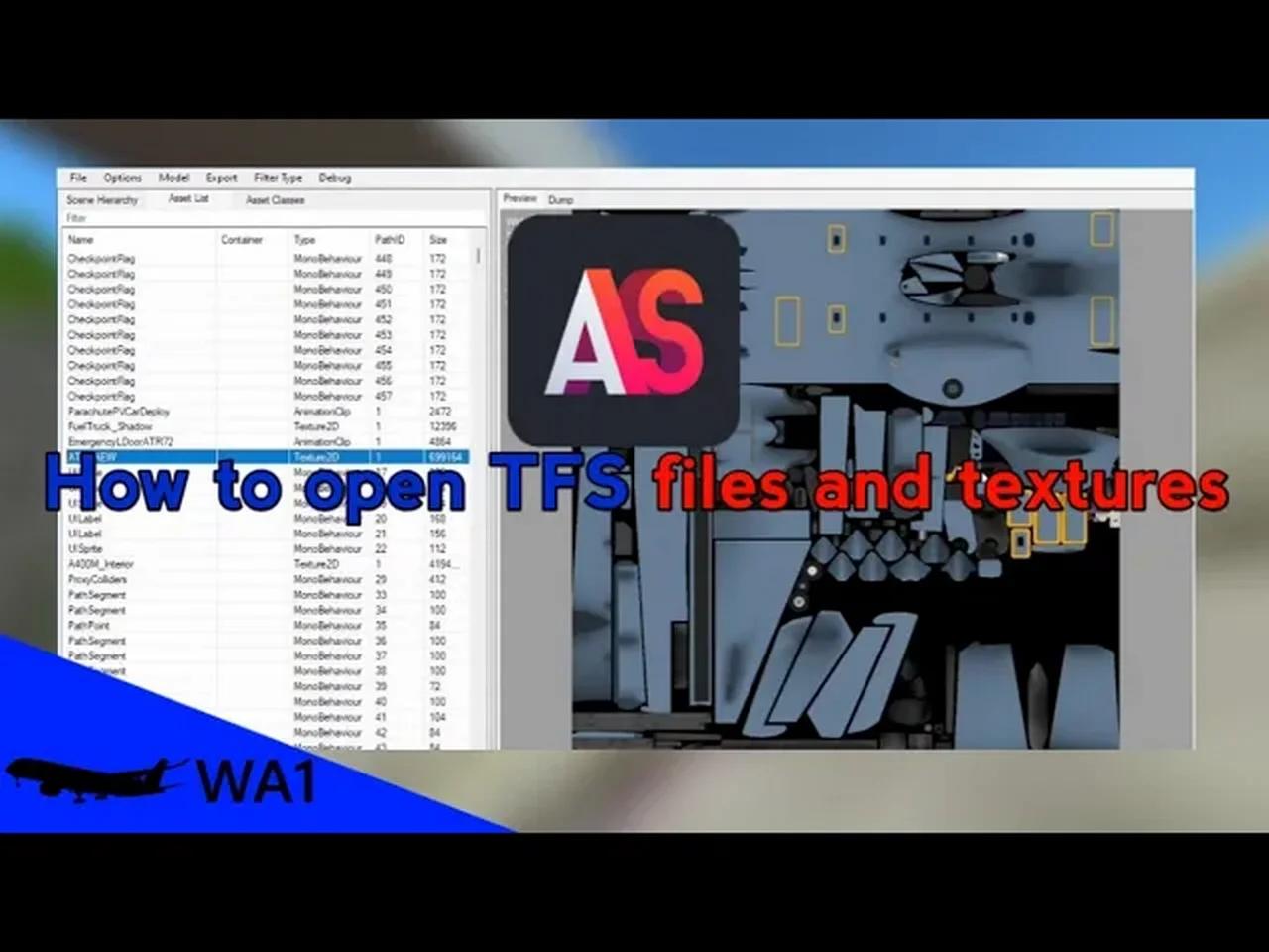 How To See 3D TFS files using AssetStudioGUI!