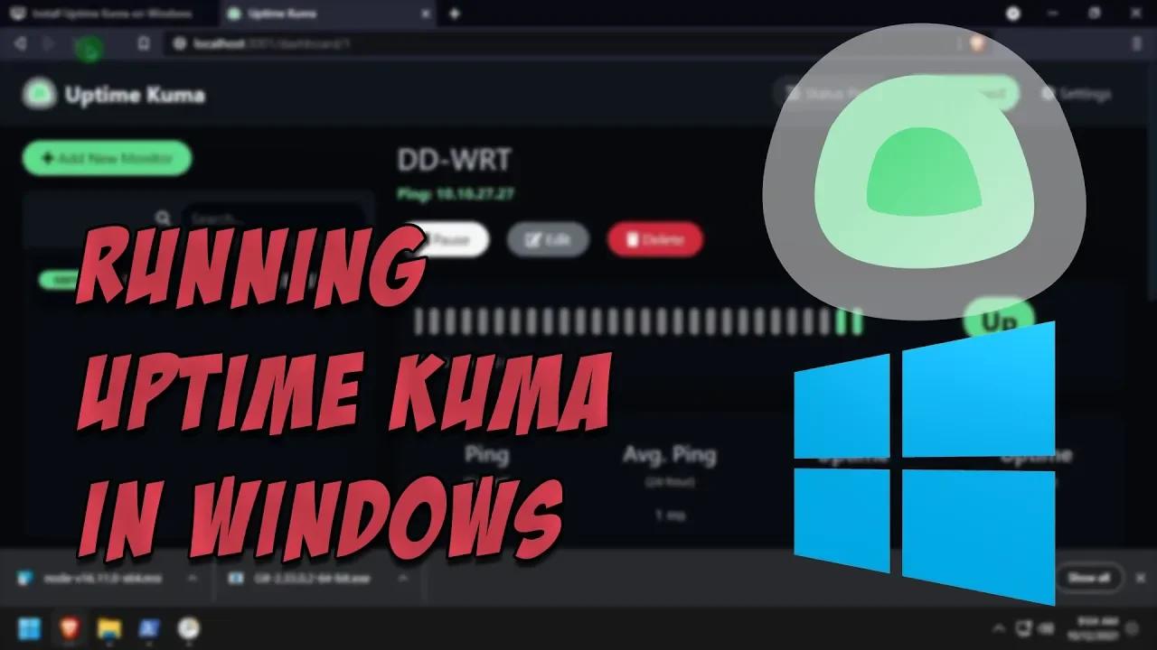 Install uptime kuma on windows
