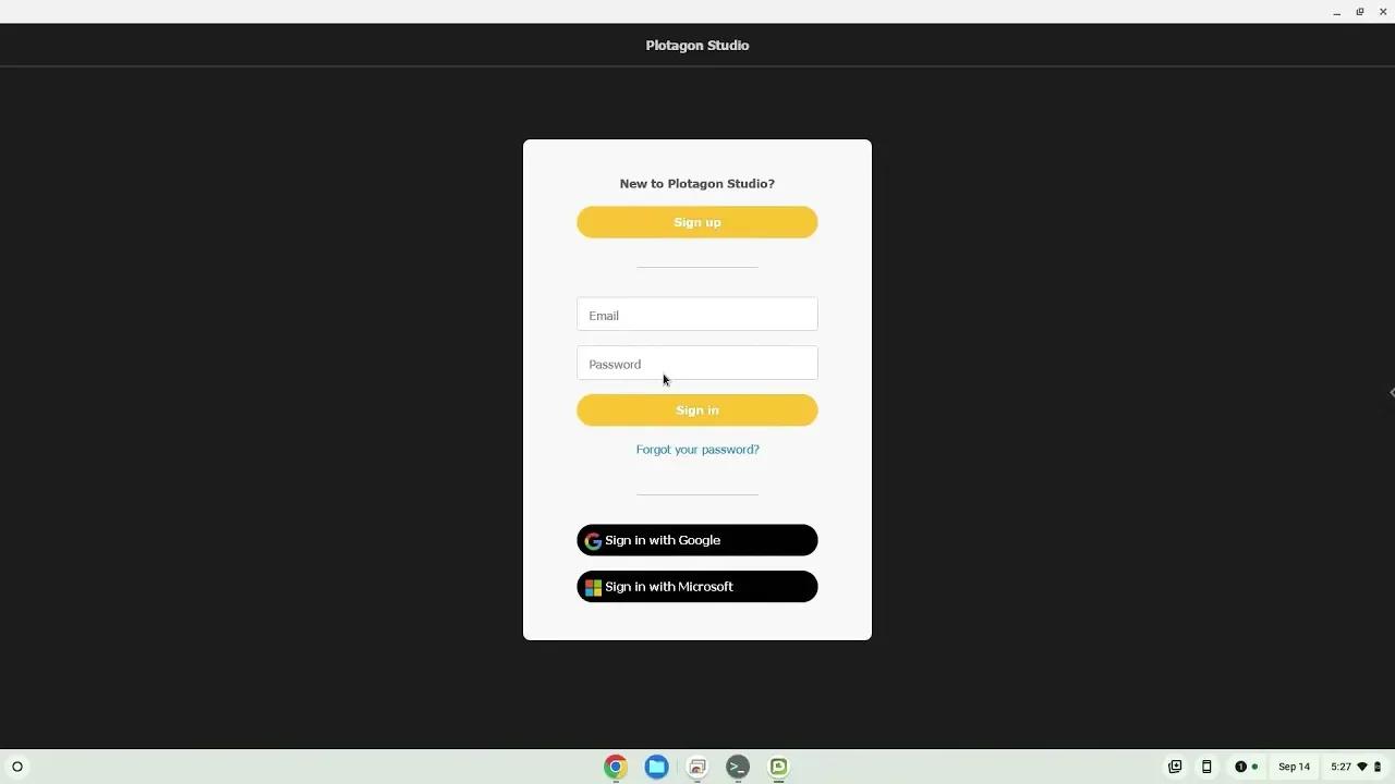 How to install Plotagon Studio on a Chromebook