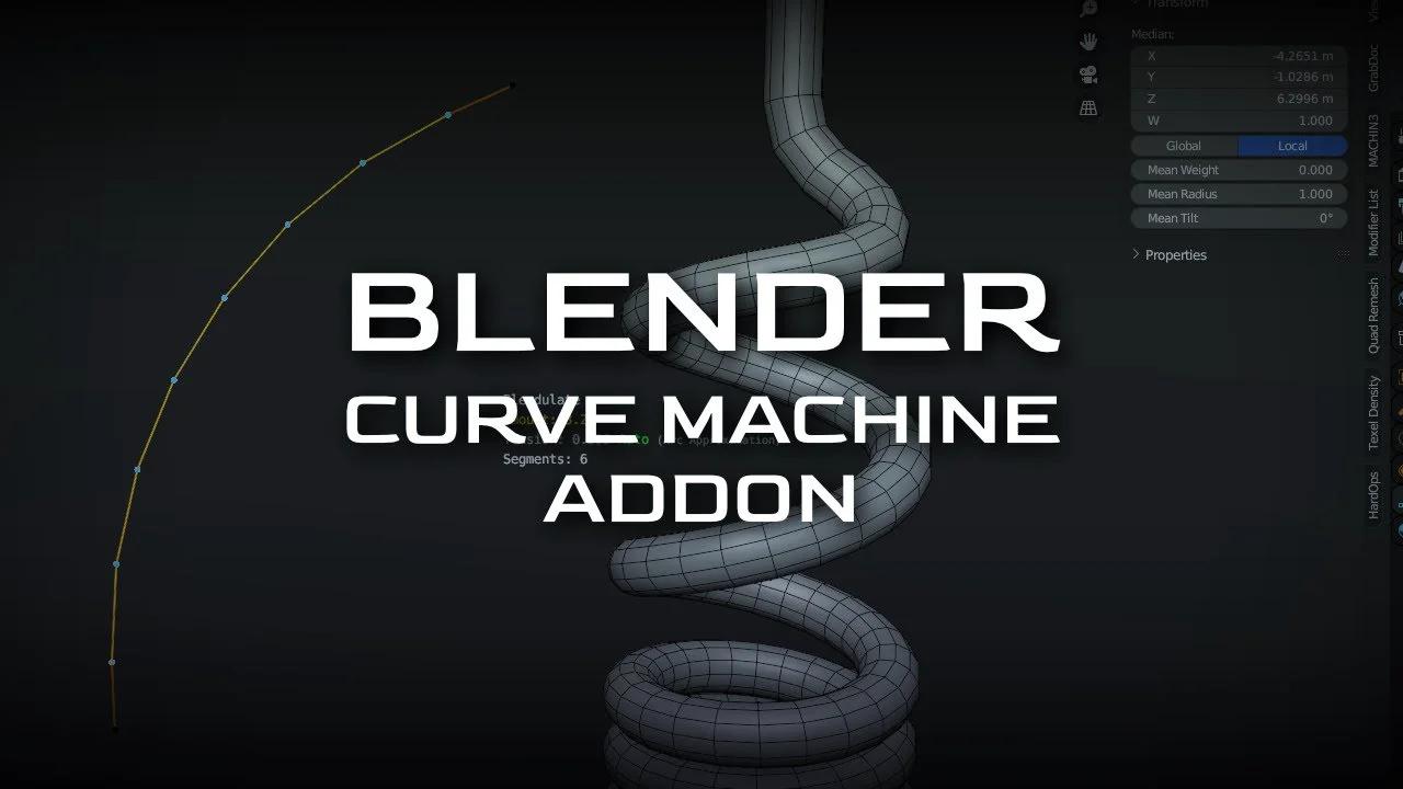 Blender - Curve Machine Addon