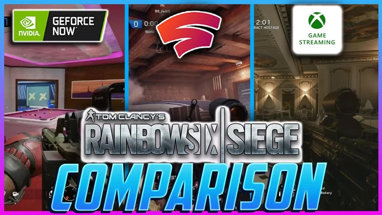 Rainbow Six Siege - Stadia vs GeForce NOW vs Xbox Cloud Gaming Browser ...
