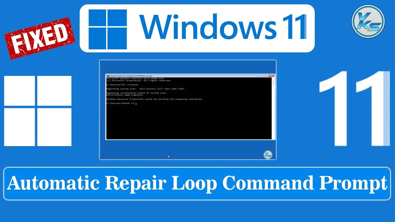 Windows 11 Automatic Repair Loop Command Prompt