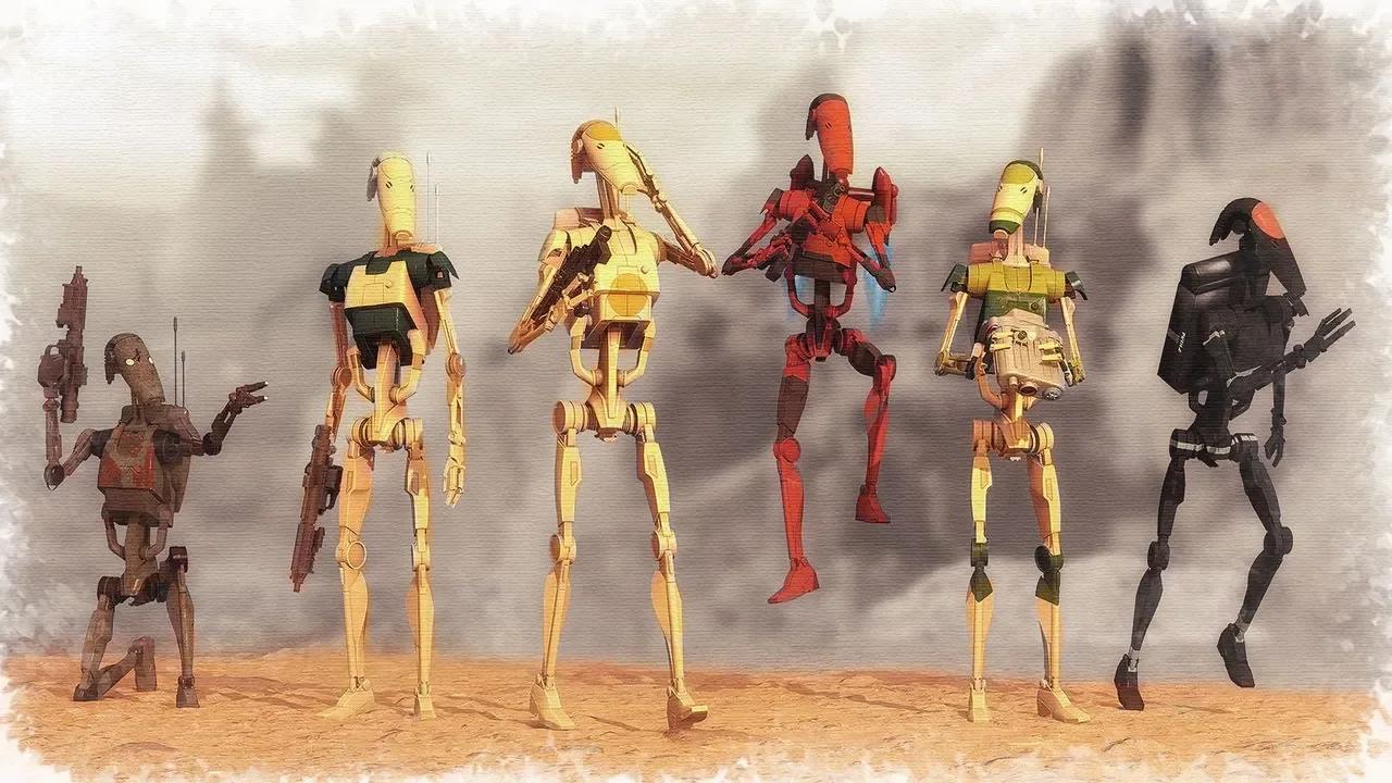 Every Different Model of B1 [OOM] Battle Droids in the Star Wars ...