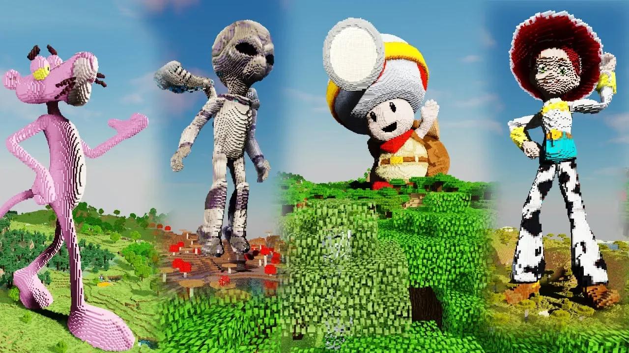 Minecraft Captain Toad, Jessie from Toy Story, Crypto-137 and Pink ...