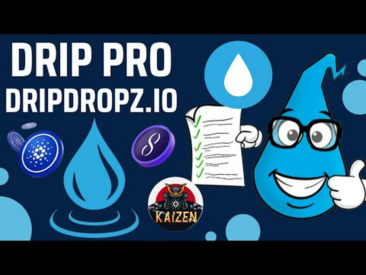how-to-use-drip-pro-dripdropz-io-multi-drip-cardano-tokens-drip