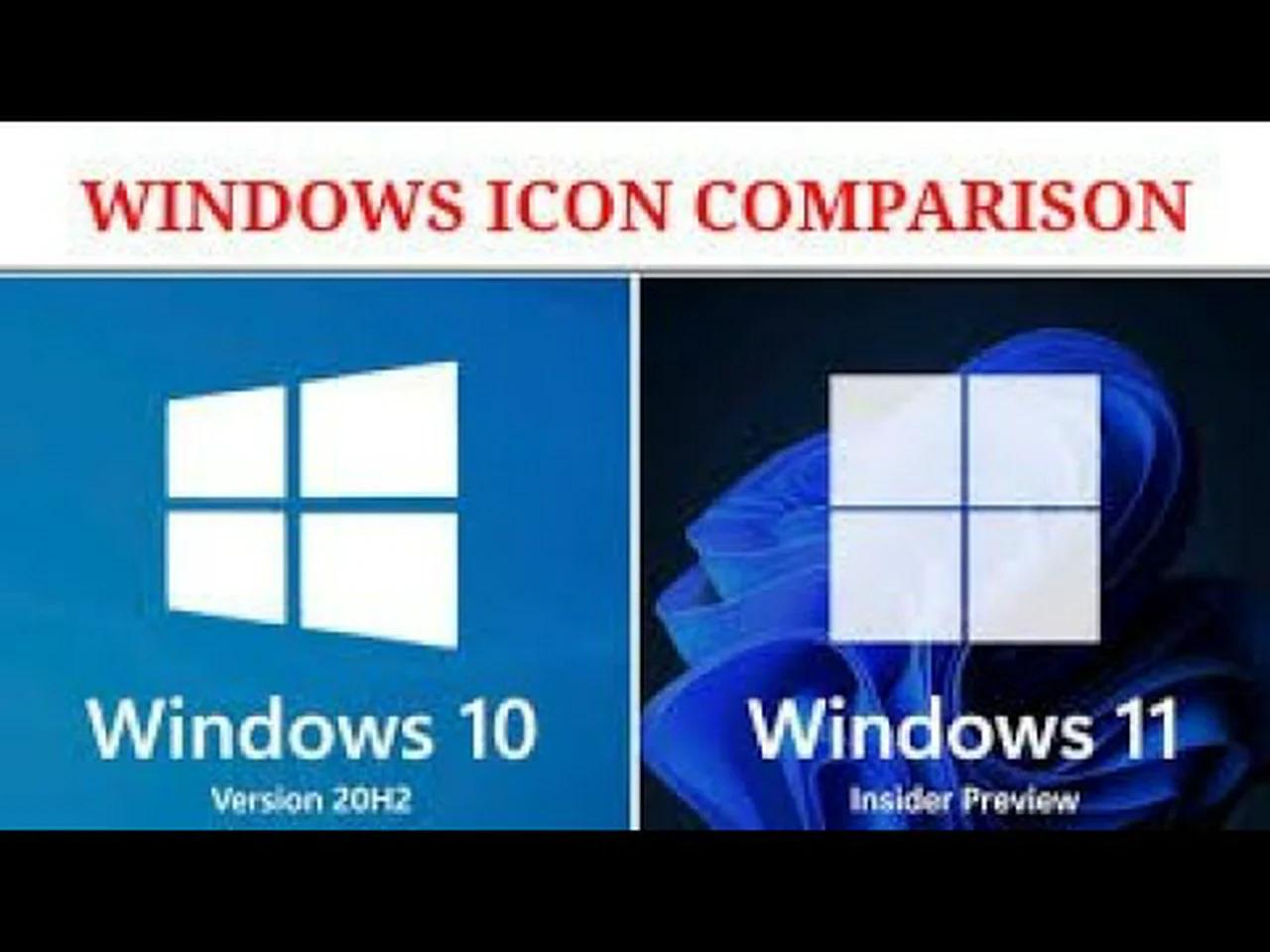 windows 10 icons vs windows 11