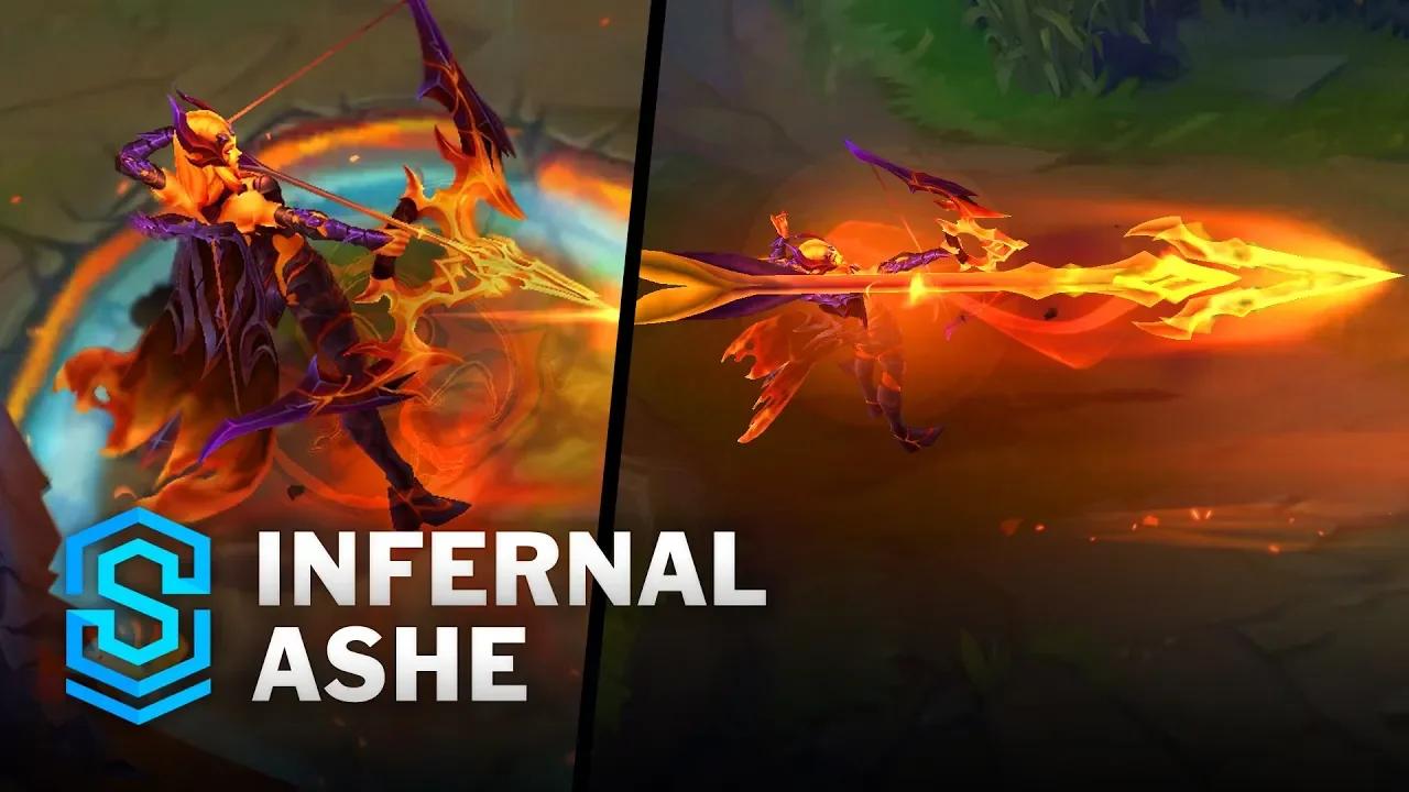 Infernal Ashe Skin Spotlight - Pre-Release - PBE Preview - League of ...