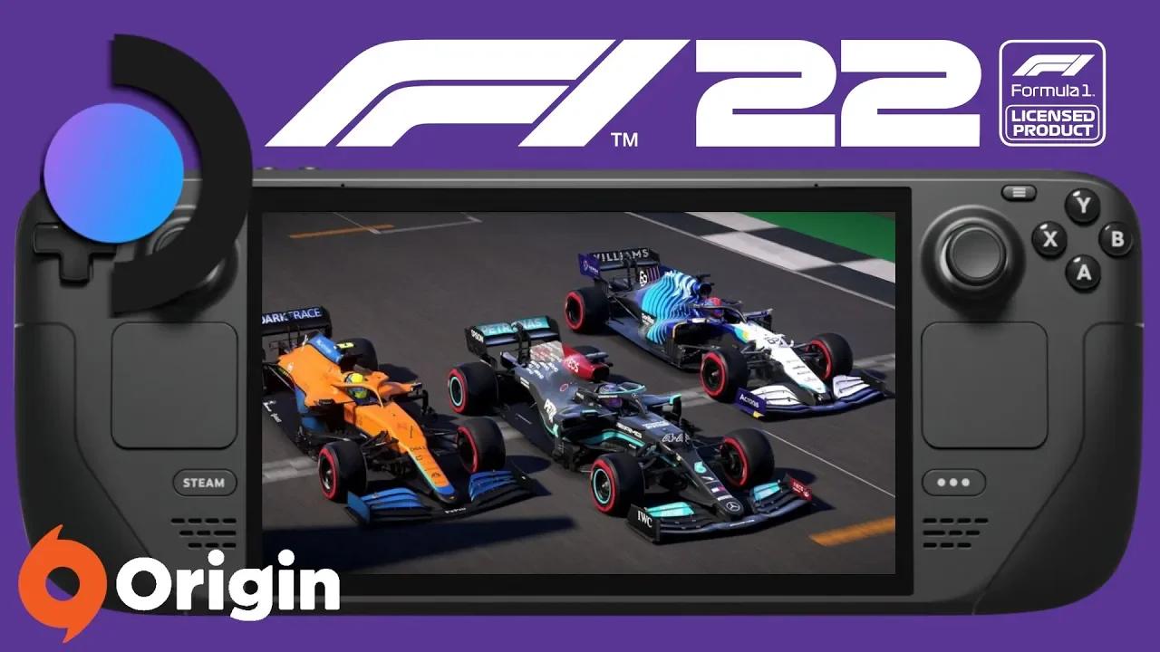 Steam Deck Gameplay F1 22 Origin Gameplay EA play Pro Champions Edition