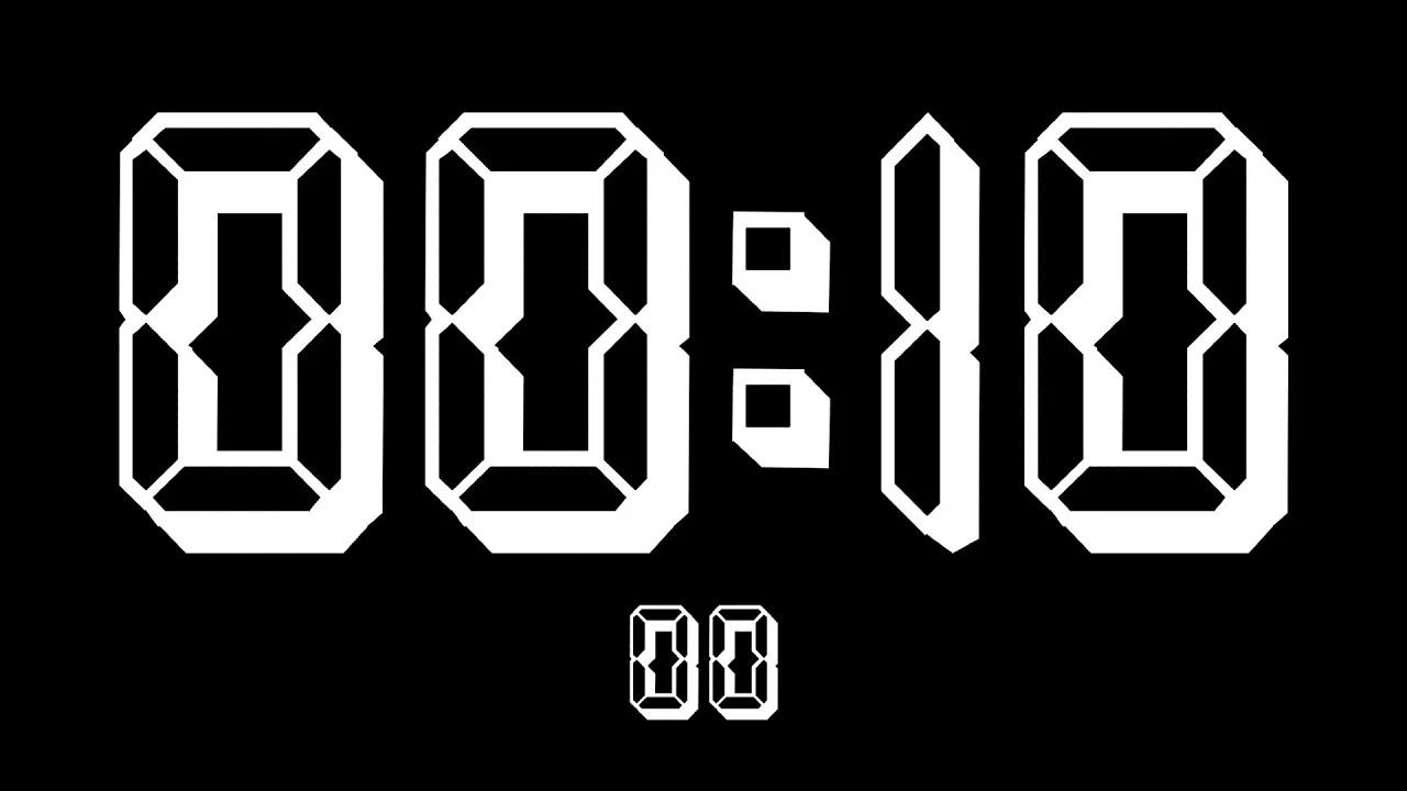 10 Minute Digital Timer Count Up Countup Timer 10 Min 4k