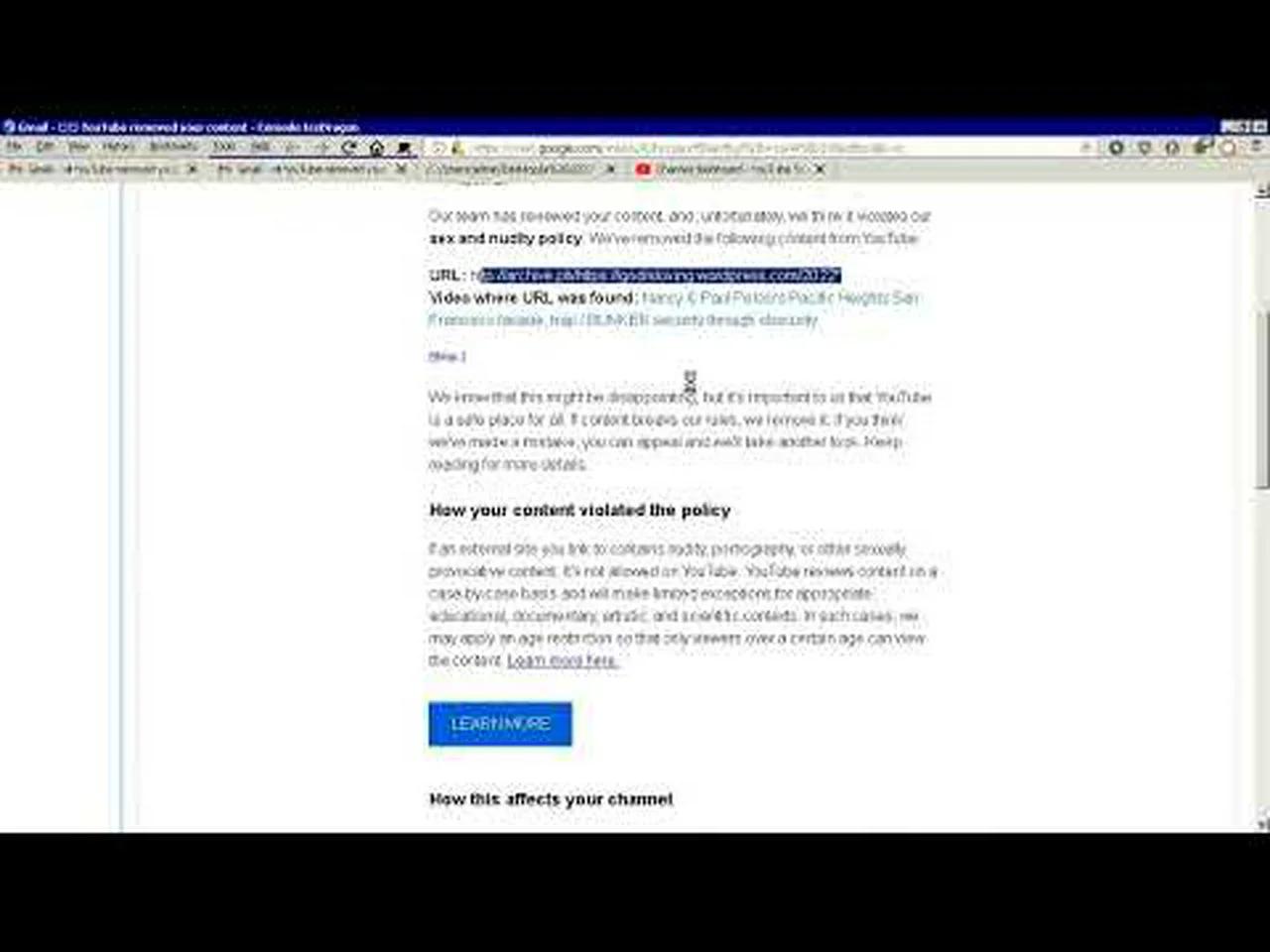 Youtube Removed My Content As Provocative Nude Porn Because I Linked To