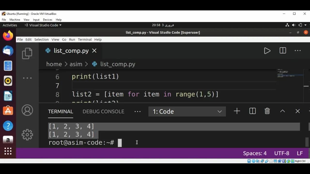 List comprehensions in Python