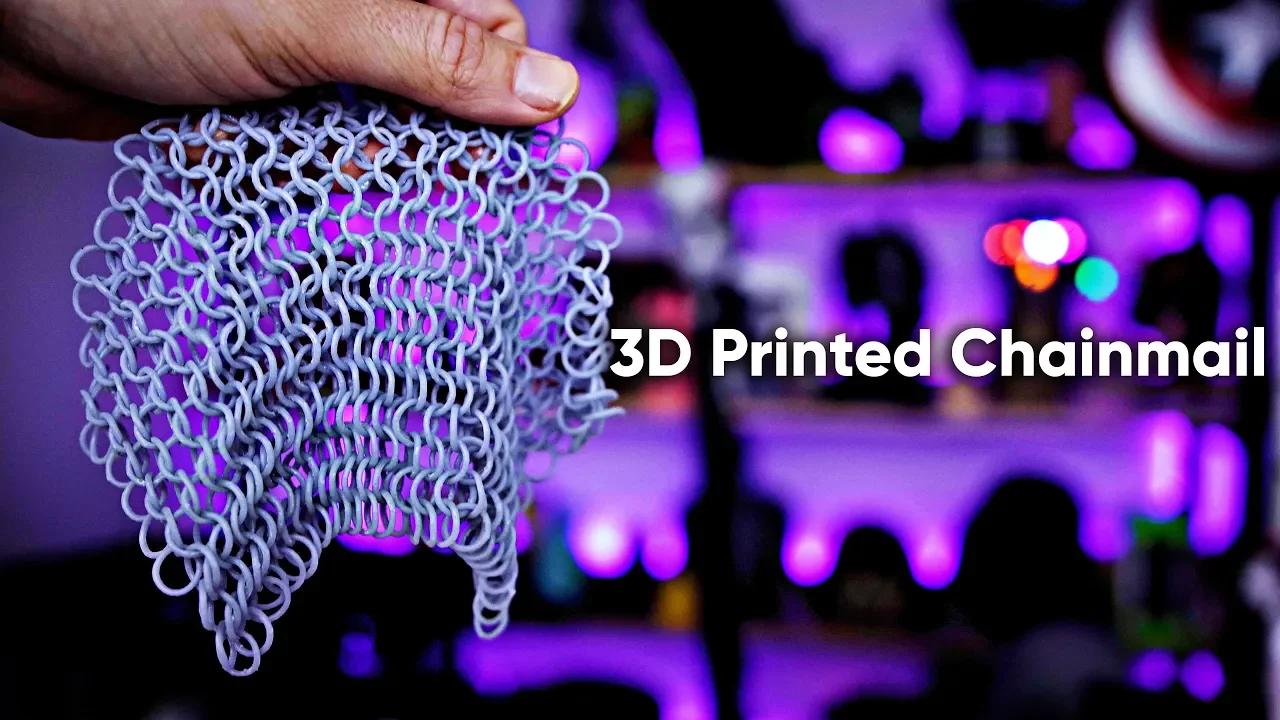 Making 3D Printed Chainmail in 30 Minutes!