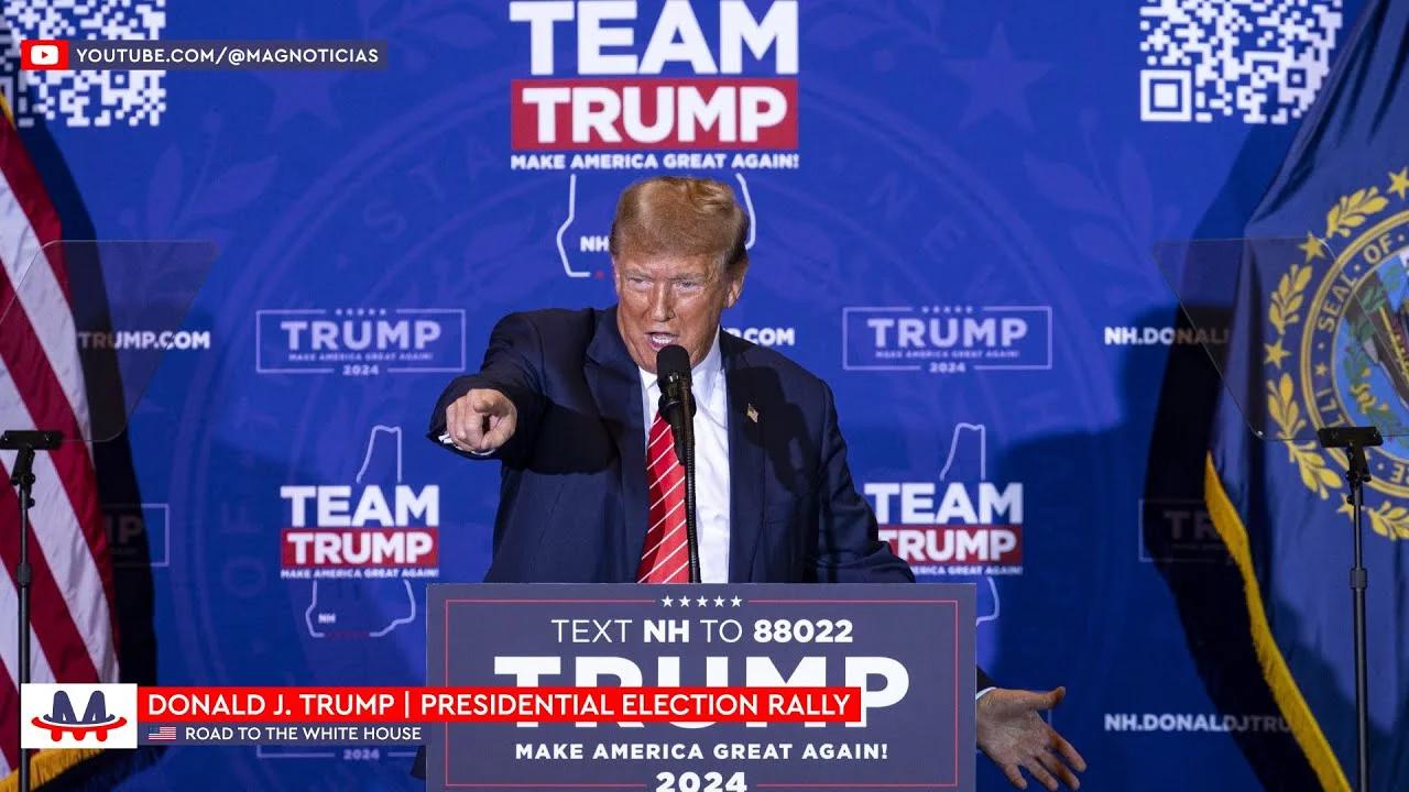 🇺🇸 Donald Trump | Full speech at rally in Concord, New Hampshire ...