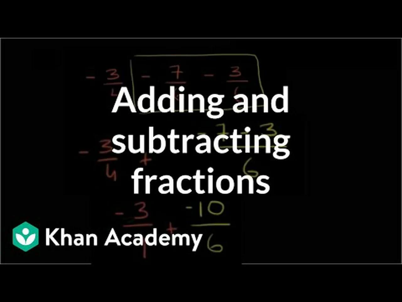 how to add and subtract fractions with decimals