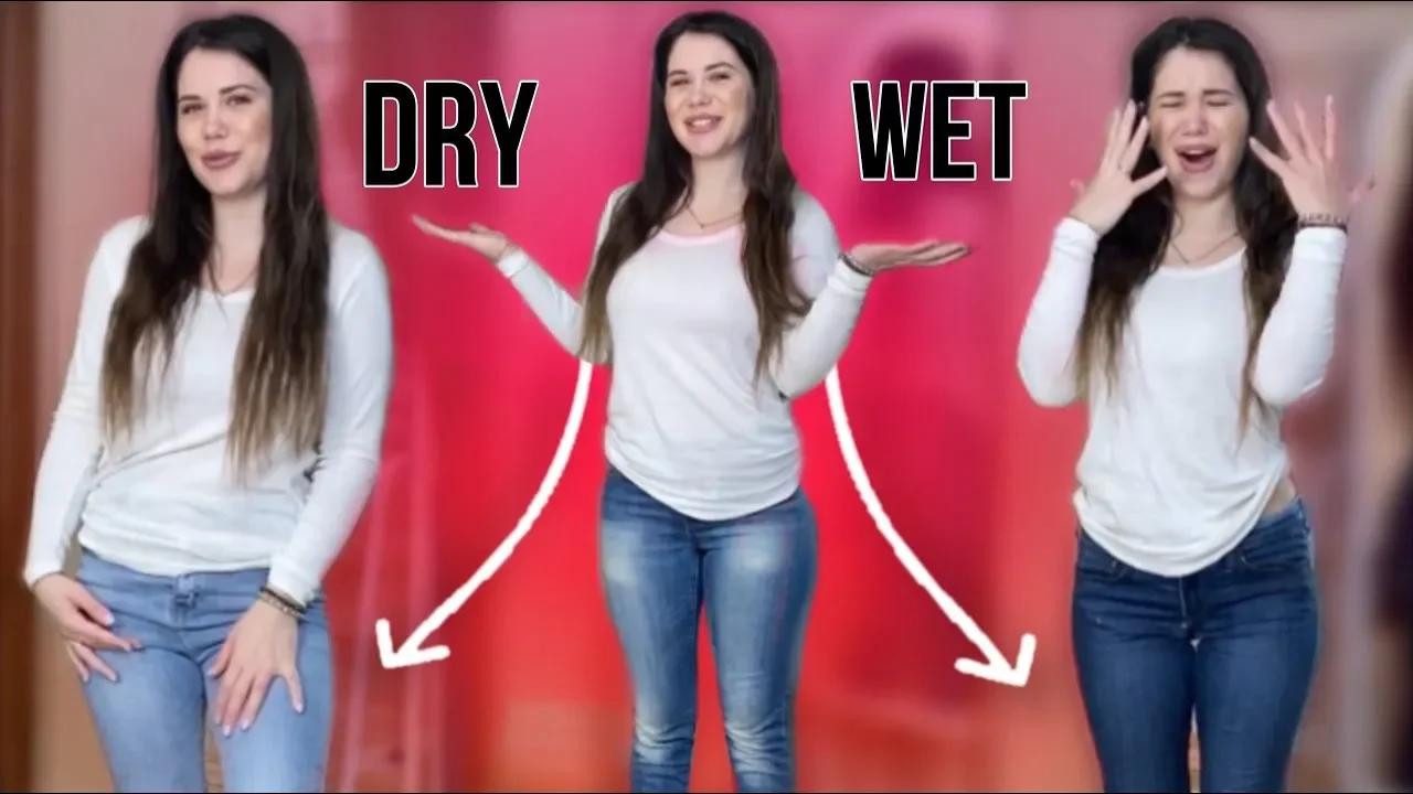 Try On Wet vs Dry Jeans: How They Change?